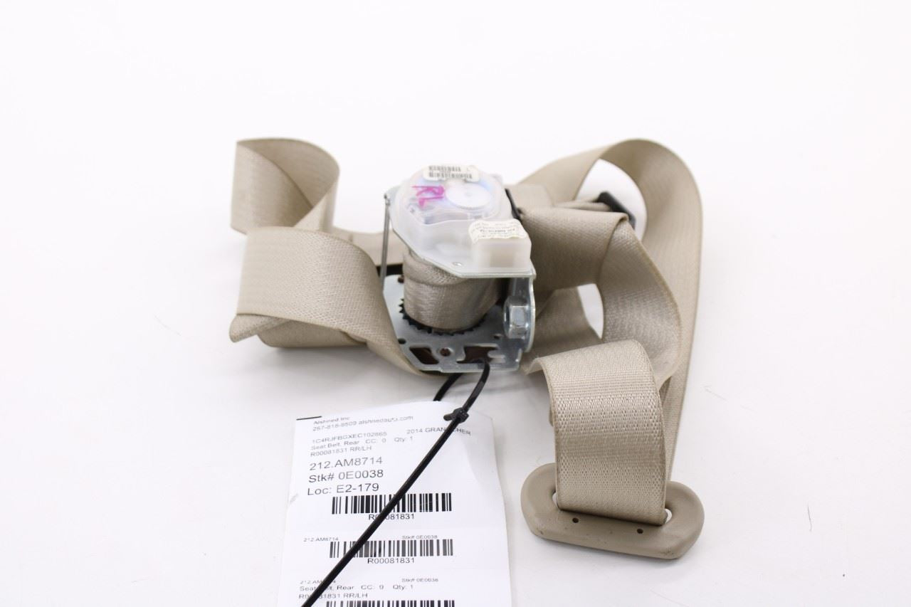 14-18 Jeep Grand Cherokee Limited 4WD Rear Left Side 2nd Row Seat Belt Retractor9