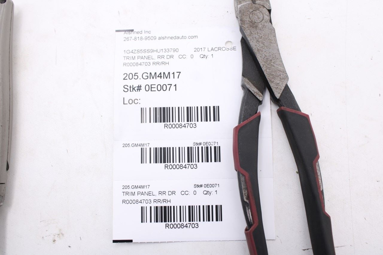 2017-2019 Buick Lacrosse Premium Rear Right Side Door Trim Panel 26701144 OEM19