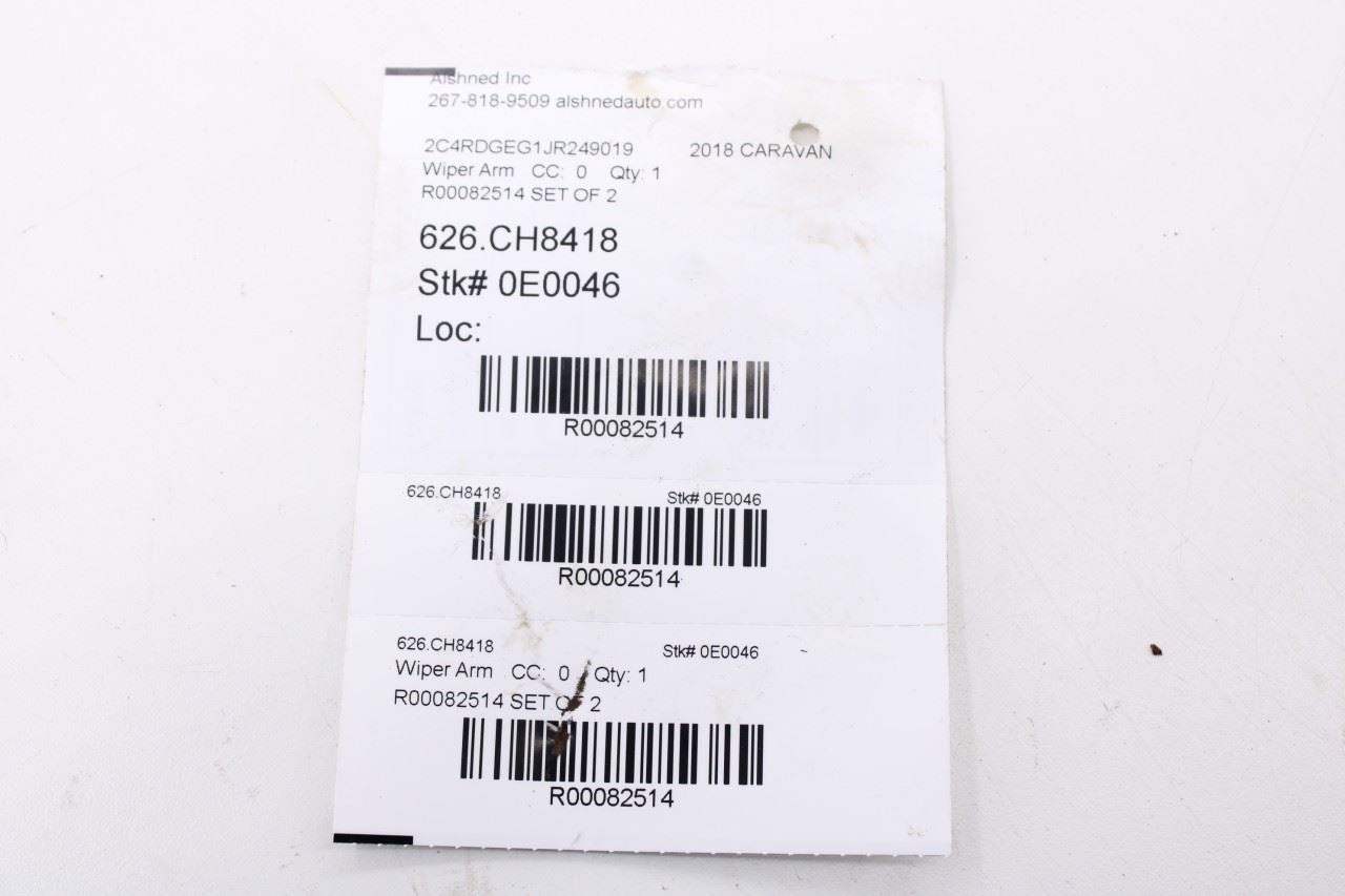 2012-2020 Dodge Grand Caravan GT Front Left and Right Side Windshield Wiper Arm14