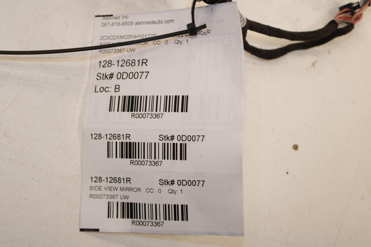 20-23 Dodge Charger GT AWD Passenger Right Side Rear View Mirror 6WA42DX8AA OEM - Alshned Auto Parts