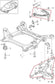 2011-2015 Porsche Cayenne S AWD Front Left Upper and Lower Control Arm Set of 21