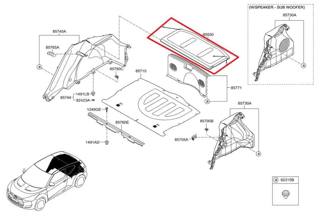 11-17 Hyundai Veloster Turbo Rear Trunk Trim Panel Cargo Cover 85930-2V000 *ReaD - Alshned Auto Parts