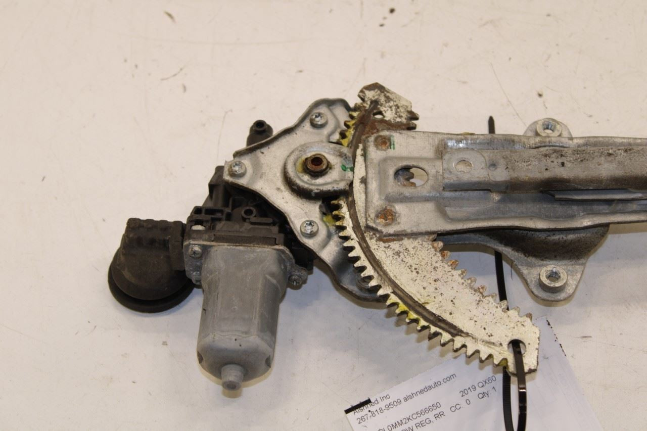 2014-20 Infiniti QX60 Pure Rear Right Door Window Regulator w/ Motor 82720-3JA1A - Alshned Auto Parts