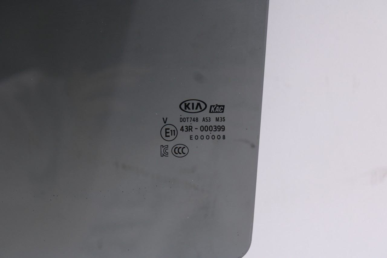 2016-2022 Kia Sportage Nightfall Rear Left Door Window Movable Glass 83410D90106