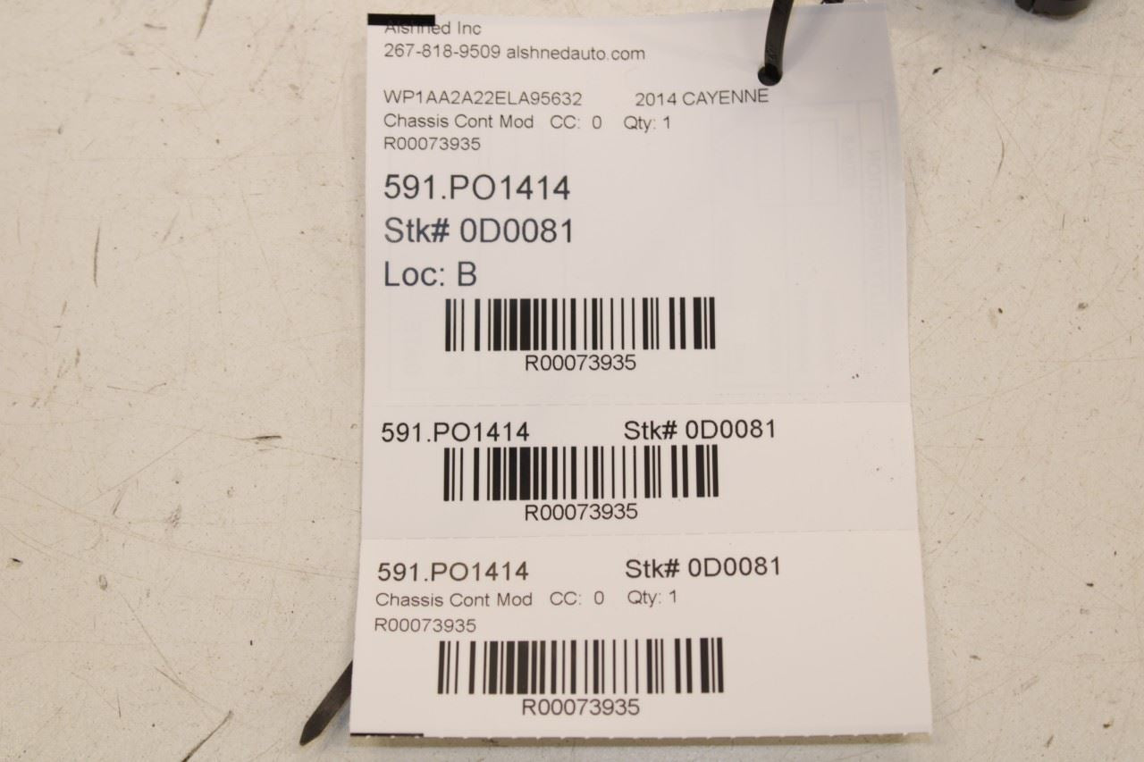 2011-2018 Porsche Cayenne Platinum Parking Brake Control Module 7P0907801F OEM - Alshned Auto Parts
