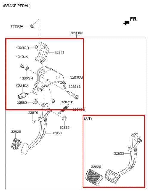 16-18 Hyundai Elantra SE Brake Pedal w/ Bracket and Stop Light Switch 32810F22101