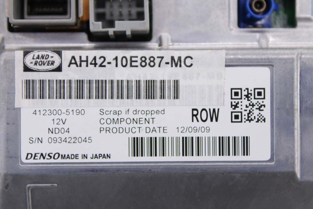10-12 Land Rover Range Rover HSE Navigation Information Display Screen LR022987 - Alshned Auto Parts