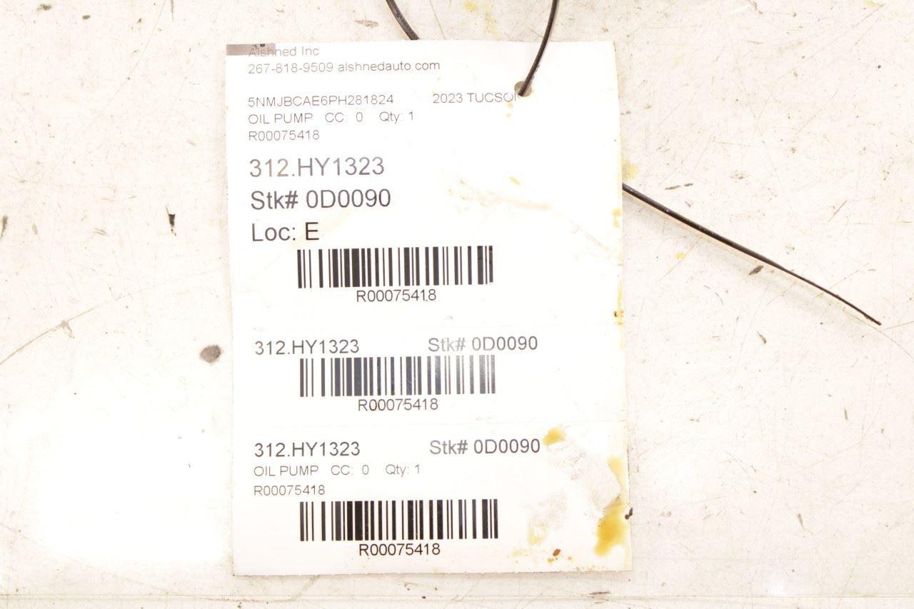 2020-2023 Hyundai Tucson SEL 2.5L AWD Engine Motor Oil Pump 21310-2S500 OEM - Alshned Auto Parts