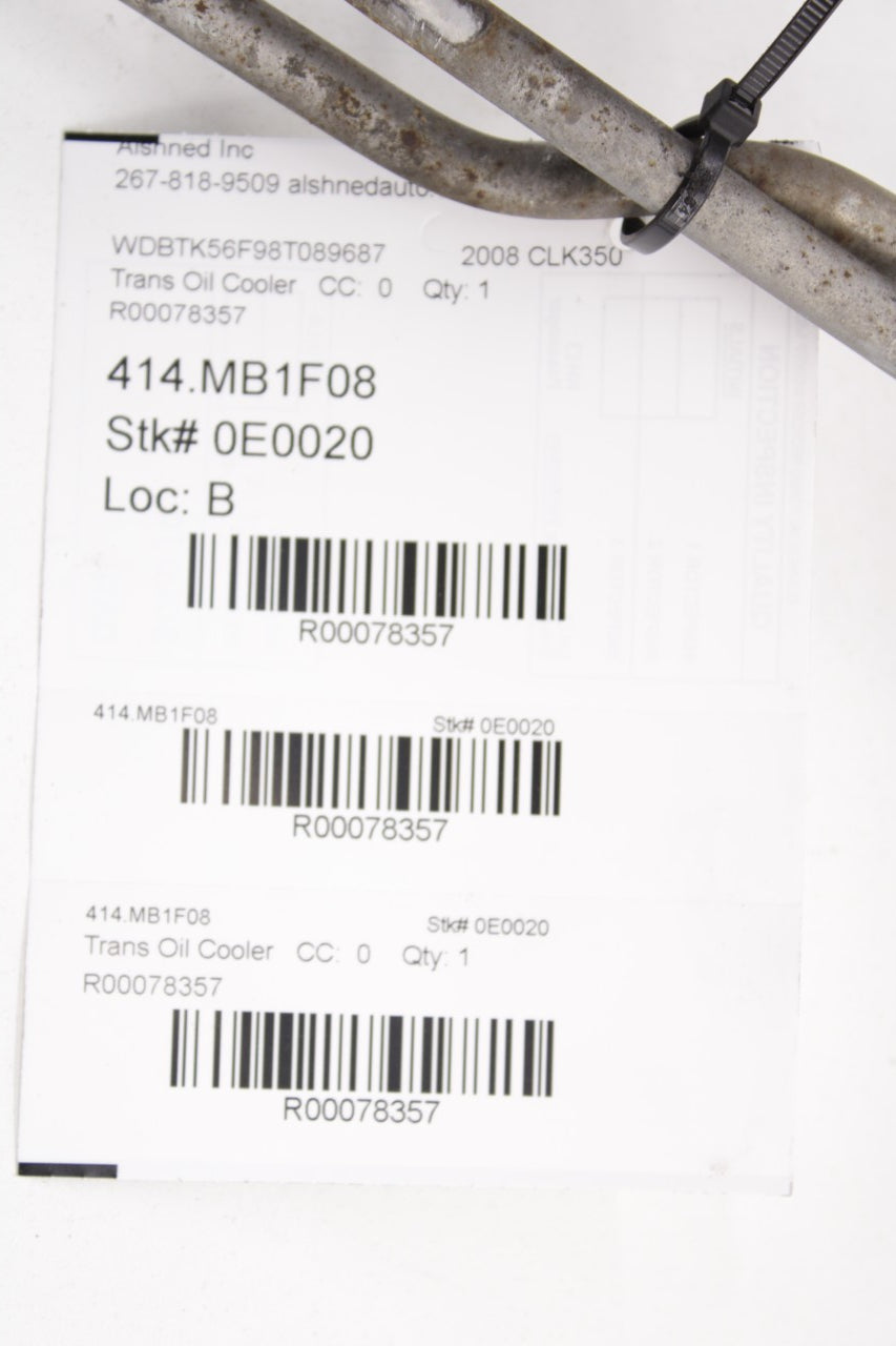06-09 Mercedes-Benz CLK 350 3.5L Automatic Transmission Oil Cooler Line Pipe Set - Alshned Auto Parts