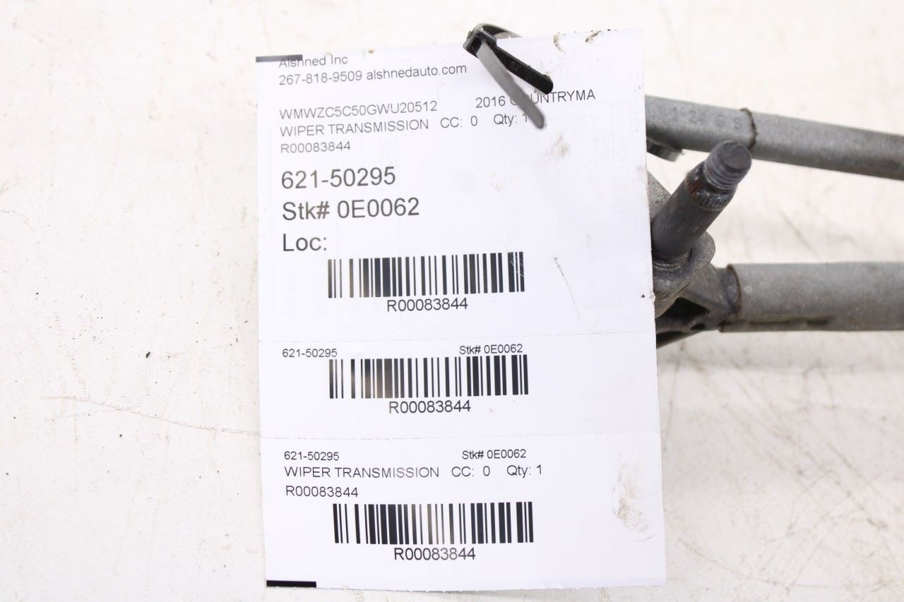 11-16 Mini Countryman Cooper S 1.6L AWD Front Windshield Wiper Linkage w/ Motor10