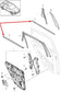 11-18 Porsche Cayenne S Rear Right Door Outer w/ Inner Belt Molding Weatherstrip1