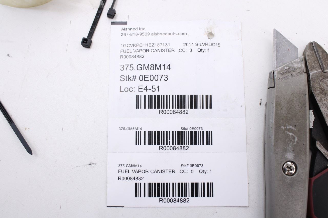 04-16 Chevrolet Silverado 1500 Work Truck Fuel Vapor Evaporator Canister *ReaD*13