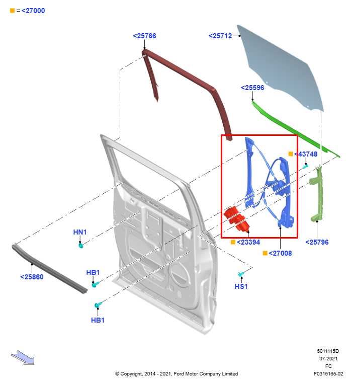 2015-20 Ford F150 XLT 3.5L Rear Right Side Door Window Glass Regulator w/ Motor - Alshned Auto Parts
