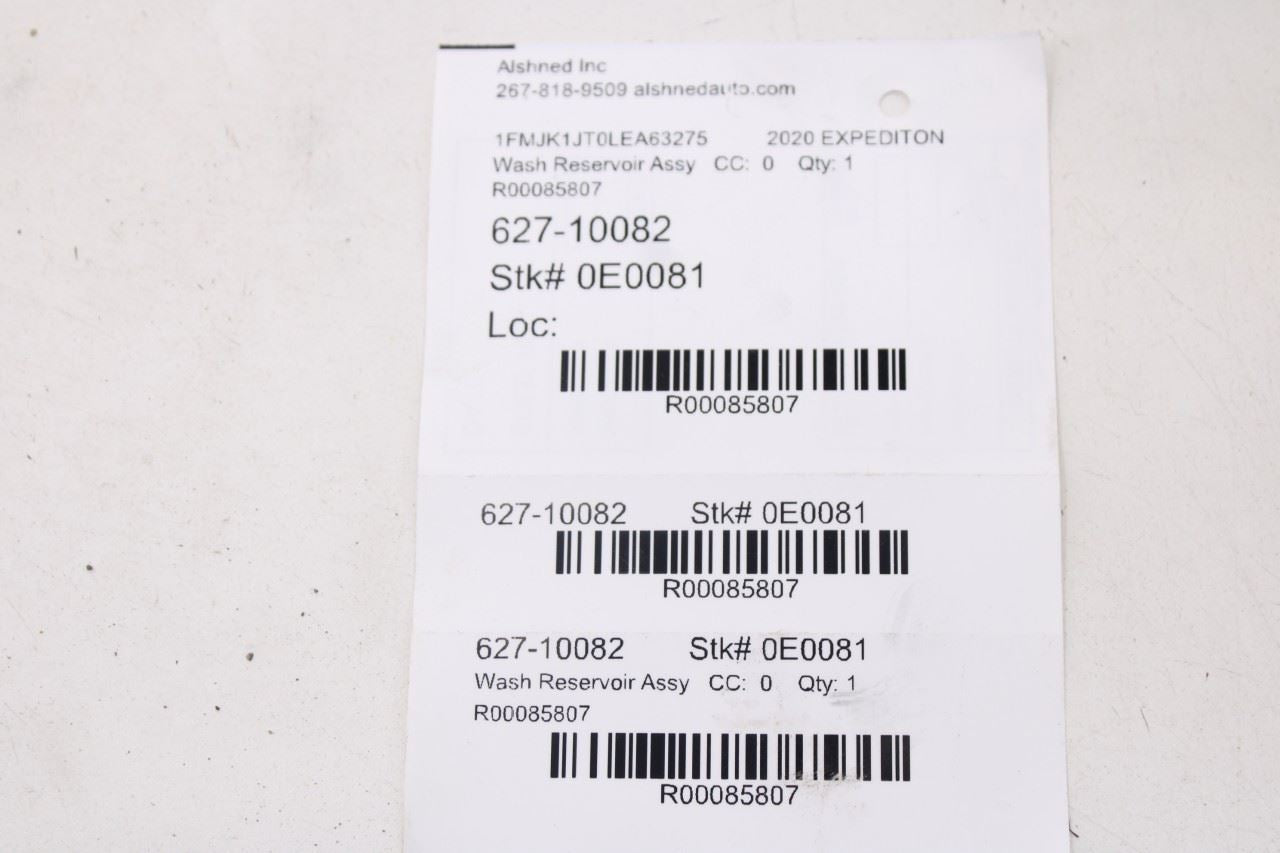 2018-2024 Ford Expedition Max XLT 3.5L Windshield Washer Reservoir Bottle OEM10