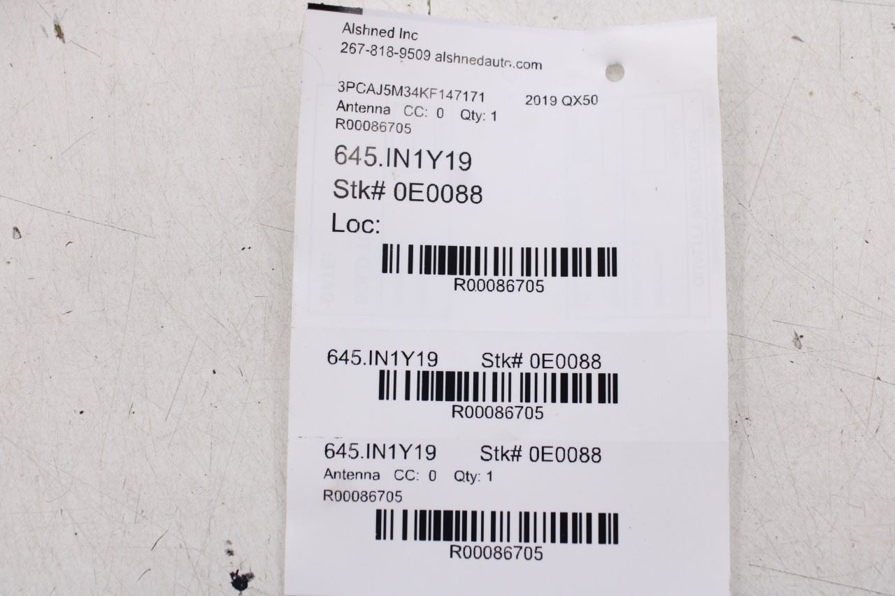2019-20 Infiniti QX50 Essential Roof Exterior Shark Fin Radio Antenna 282085NA0A12