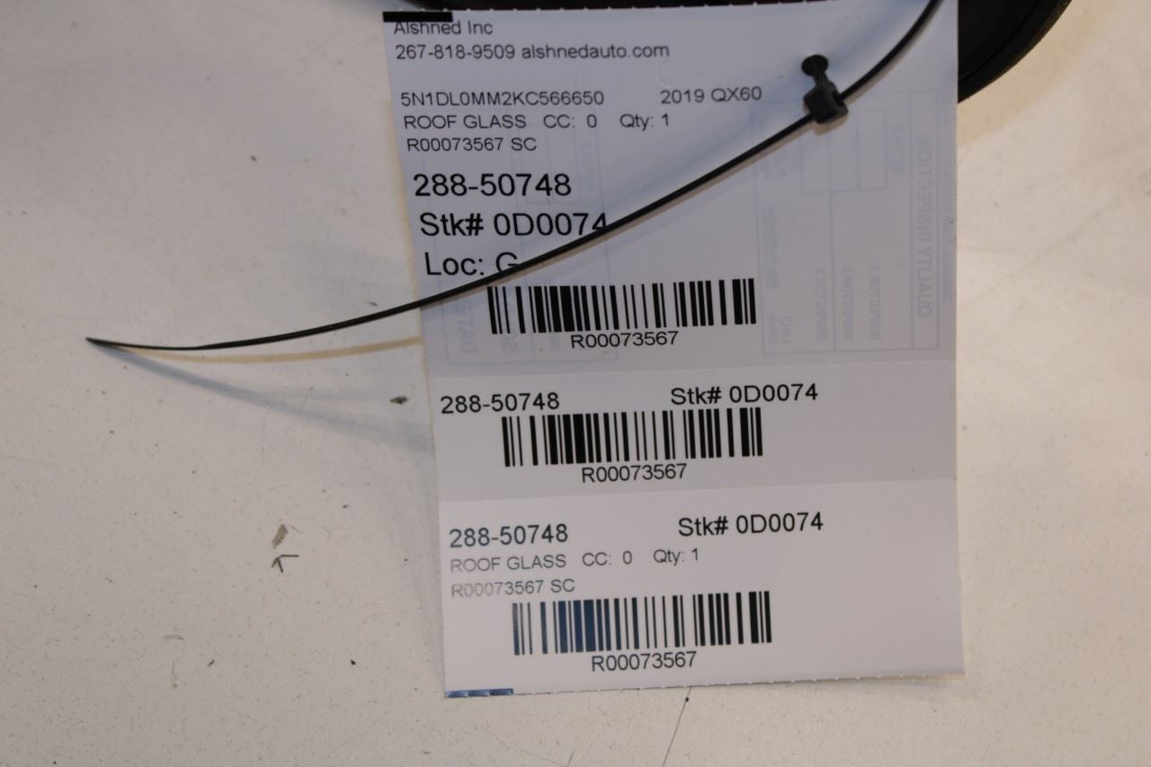 2014-2020 Infiniti QX60 Pure Roof Sunroof Window Glass 91210-3JA0A OEM - Alshned Auto Parts