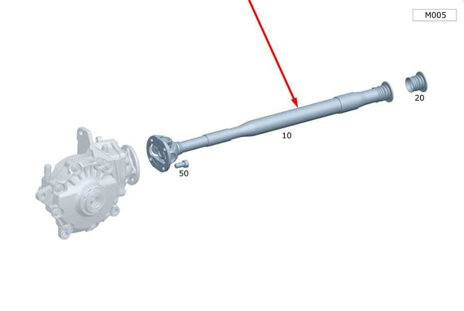 10-16 Mercedes-Benz E 350 4Matic AWD Front Drive Shaft Propeller 2044106701 OEM1