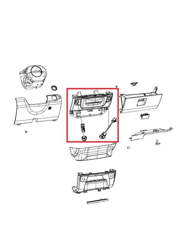14-24 RAM 1500 Classic Express Dash Panel Center Lower Drawer Storage 1VY88TX7AH1