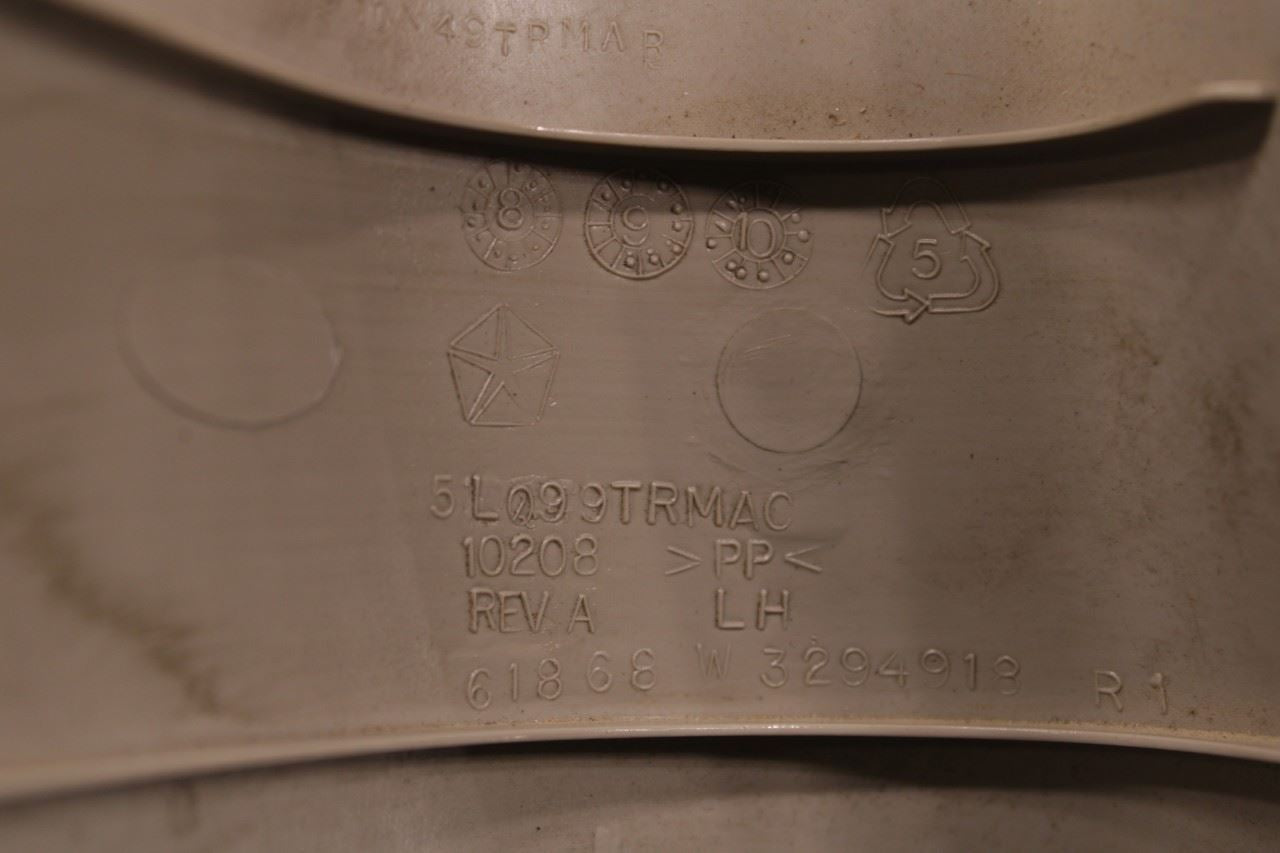 13-18 RAM 2500 Tradesman Front Left Windshield A-Pillar Upper Trim 5LQ99TRMAC - Alshned Auto Parts