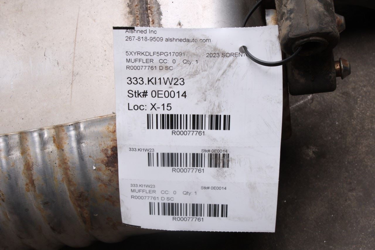 21-23 Kia Sorento X-Line SX Prestige 2.5L Rear Exhaust Muffler 28710-R5400 *ReaD - Alshned Auto Parts