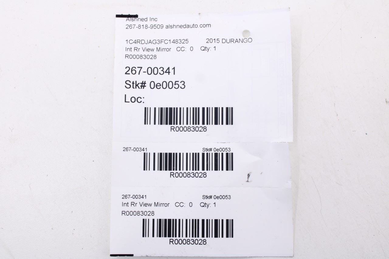 2014-2016 Dodge Durango SXT Interior Inside Rear View Mirror 68144049AE OEM13