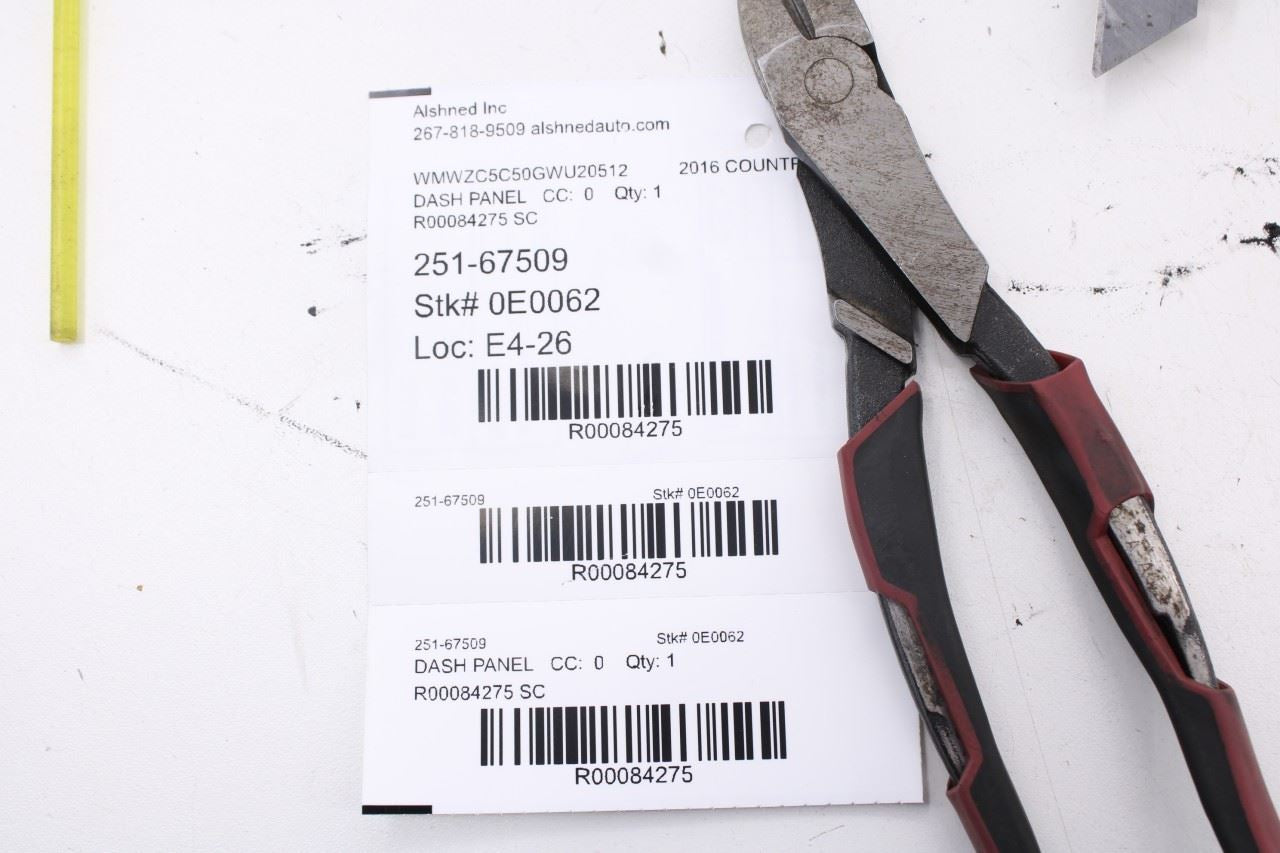 2010-16 Mini Countryman Cooper S Front Left Dash Knee Bolster Cover Trim 981100914
