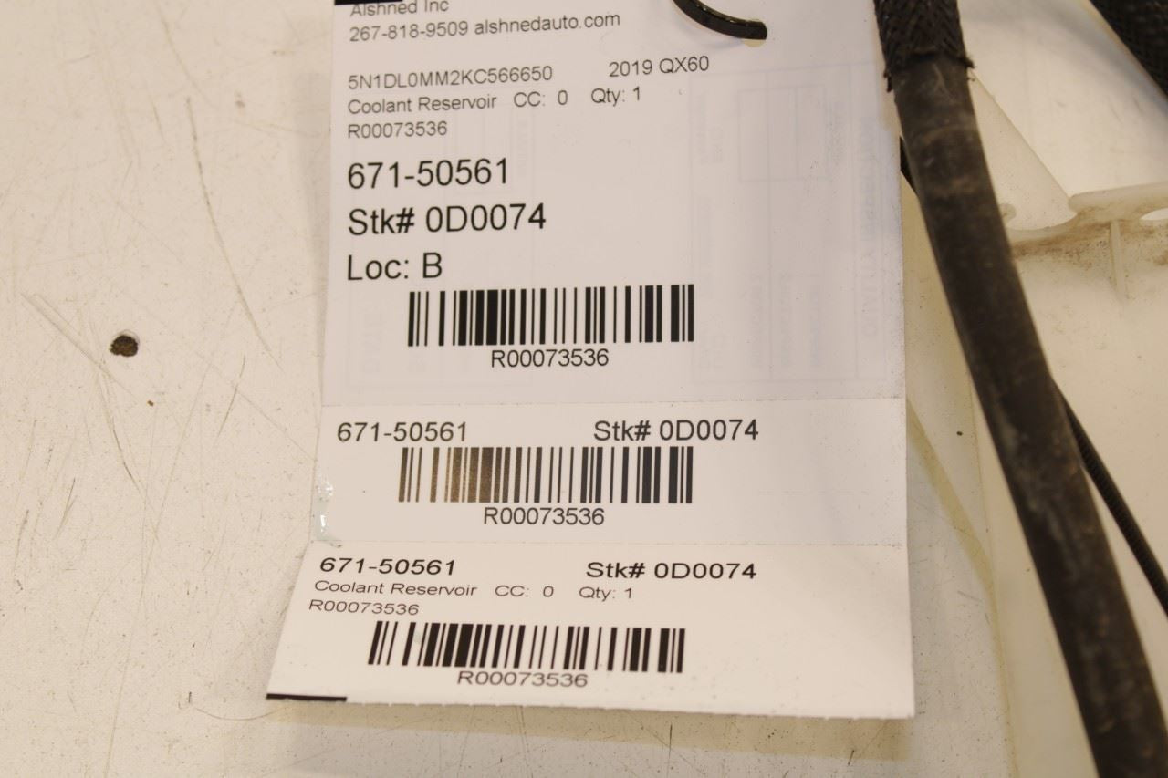 2013-2024 Infiniti QX60 Pure 3.5L Radiator Coolant Reservoir Bottle 217103KA0A - Alshned Auto Parts