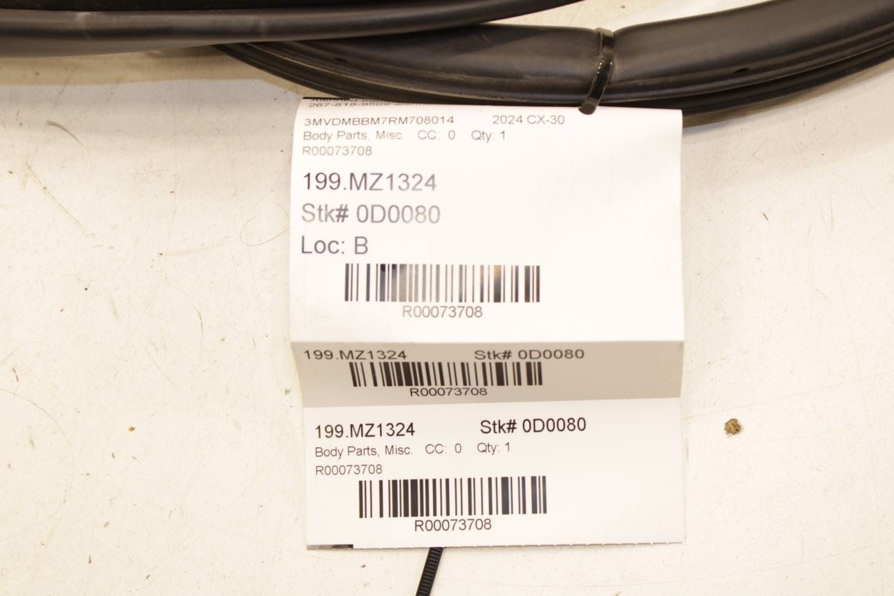 2020-2025 Mazda CX-30 2.5 S Rear Right Door Weatherstrip On Body DGH9-68-913 OEM - Alshned Auto Parts