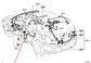 2007-2009 Lexus RX350 Rear Left Driver Side Door Wire Harness 82154-48090 OEM1