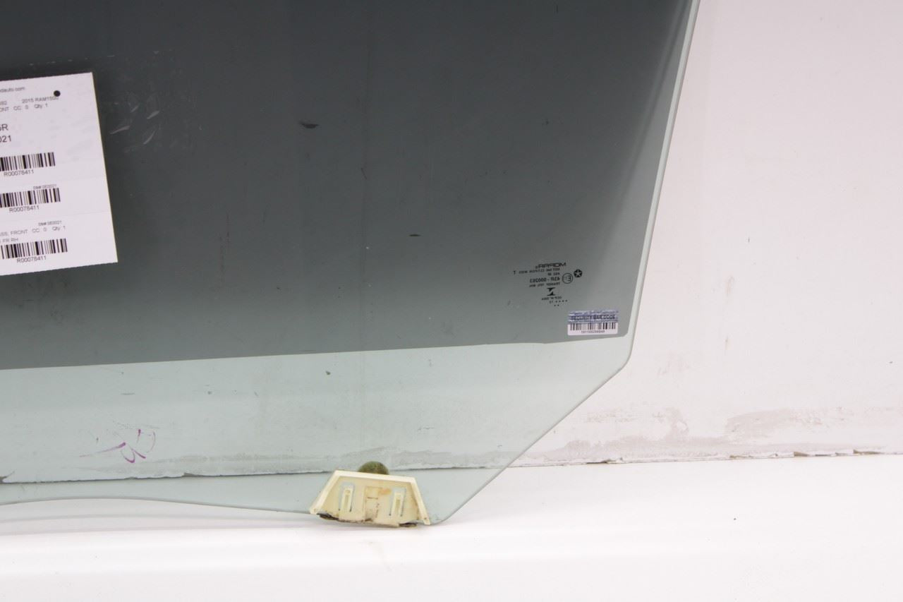 2011-18 RAM 1500 Laramie Front Right Passenger Side Door Window Glass 55112390AB - Alshned Auto Parts