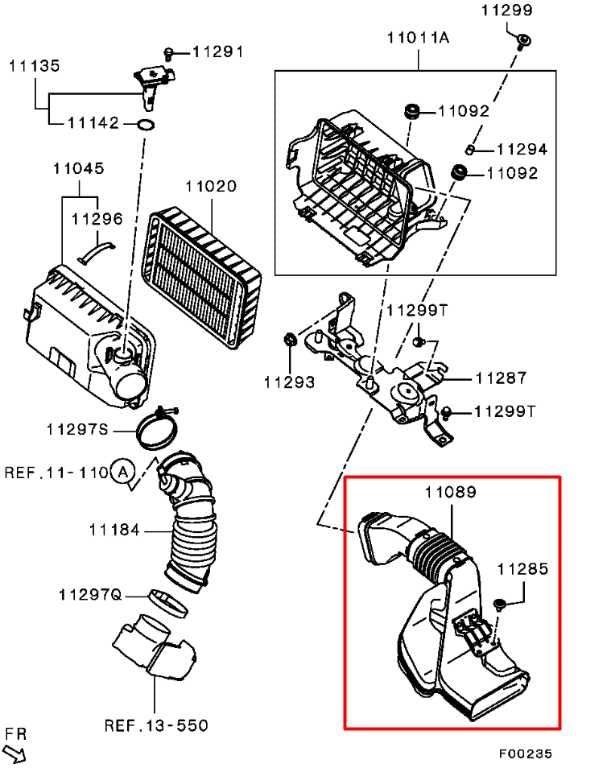 15-25 Mitsubishi Outlander Sport SE 2.0L 4WD Air Intake Cleaner Duct Tube *ReaD* - Alshned Auto Parts