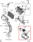 15-25 Mitsubishi Outlander Sport SE 2.0L 4WD Air Intake Cleaner Duct Tube *ReaD* - Alshned Auto Parts