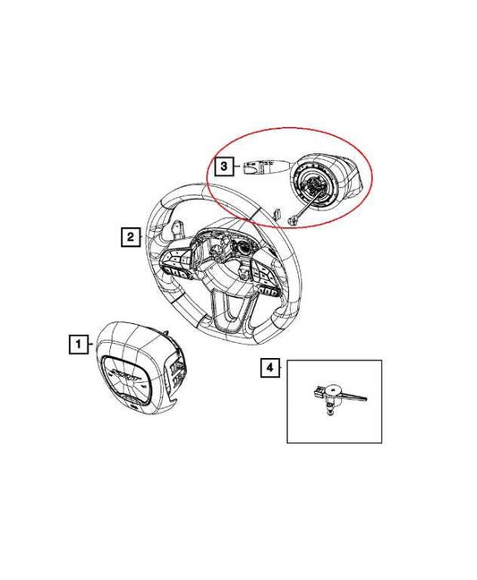 18-23 Dodge Charger GT AWD Steering Wheel Column Clock Spring Module 7HJ35DX9AA - Alshned Auto Parts