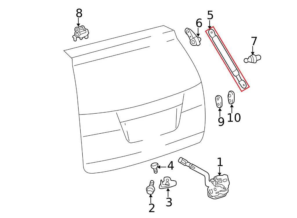11-20 Toyota Sienna Rear Right and Left Liftgate Lift Cylinder Strut 68950-08011 - Alshned Auto Parts