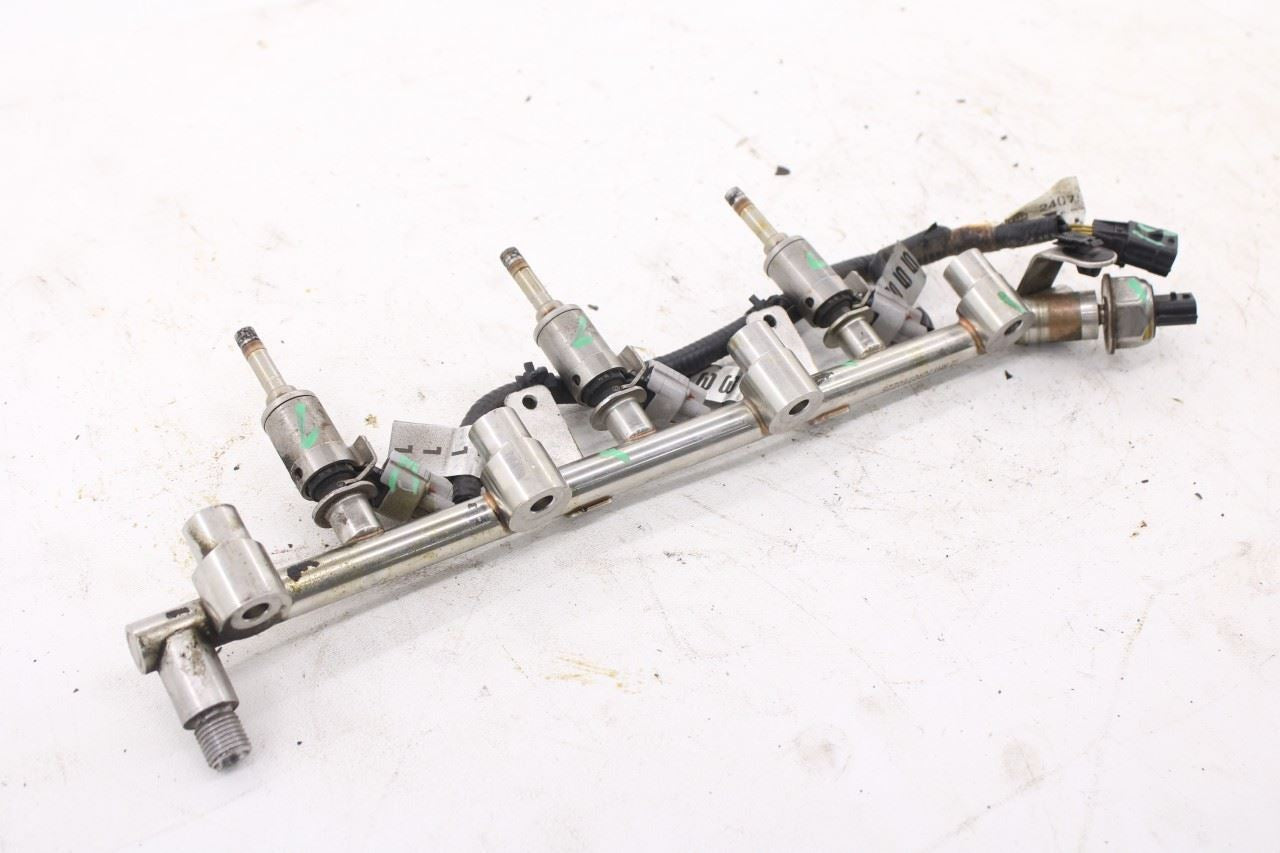 2017-20 Infiniti QX60 3.5L 6 cyl Right Fuel Rail with Injectors 17522-6KA0B OEM2