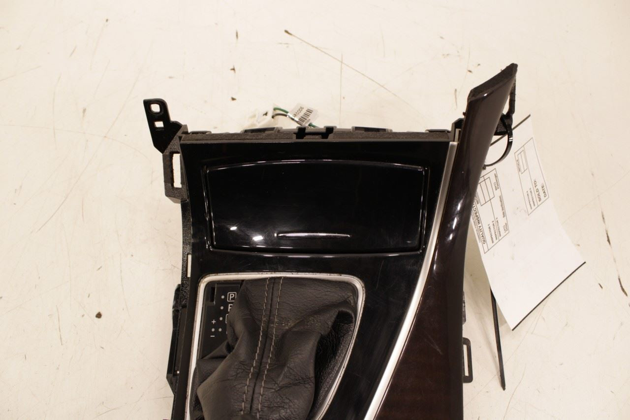 15-17 Infiniti Q50 Premium Front Center Console Shifter Bezel Trim w/ Cup Holder - Alshned Auto Parts