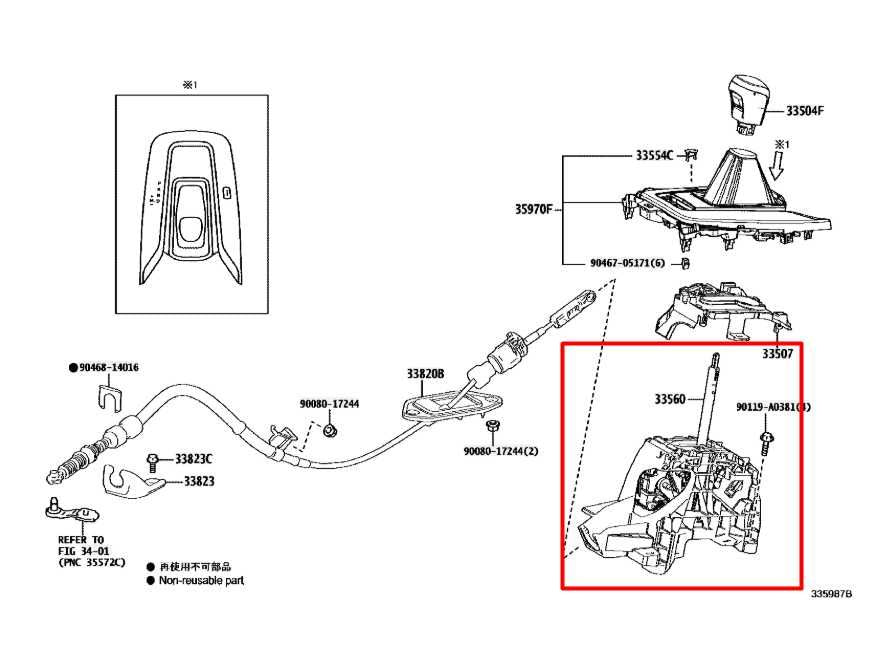 2020-24 Toyota Corolla LE Automatic Transmission Gear Shifter Lever 33560-024301
