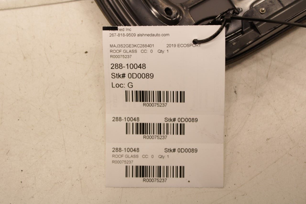 2018-2022 Ford Ecosport SE Roof Sunroof Window Glass CN1Z-54500A18-C OEM - Alshned Auto Parts