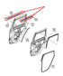 2011-15 Jeep Grand Cherokee Limited RR RH Door Belt Outer and Inner Weatherstrip - Alshned Auto Parts