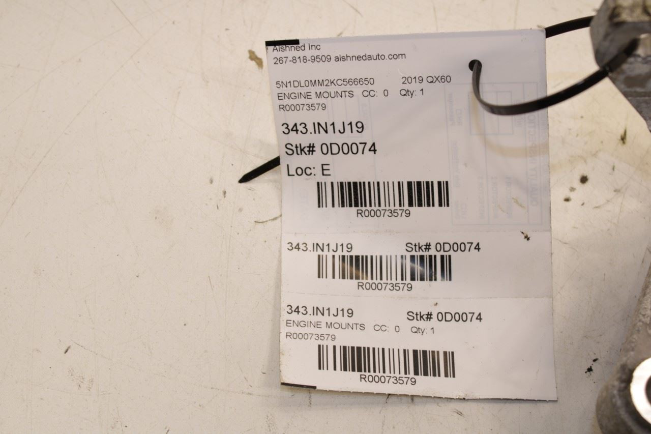 2014-20 Infiniti QX60 Pure 3.5L AWD Right Side Engine Mount Bracket 11231-3KA0A - Alshned Auto Parts