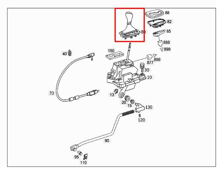 06-09 Mercedes-Benz CLK 350 3.5L Automatic Transmission Gear Shifter Lever Knob1