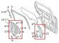 16-23 Mazda CX-9 Grand Touring Rear Right Side Door Window Regulator w/ Carrier - Alshned Auto Parts