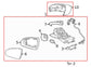 17-19 Buick LaCrosse Premium 3.6L Passenger Right Side Rear View Mirror 262693621
