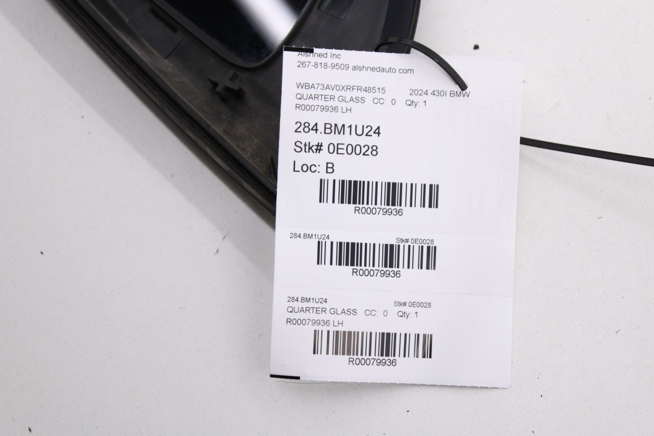2023-2025 BMW 430i Gran Coupe xDrive Rear Left Driver Side Quarter Window Glass - Alshned Auto Parts
