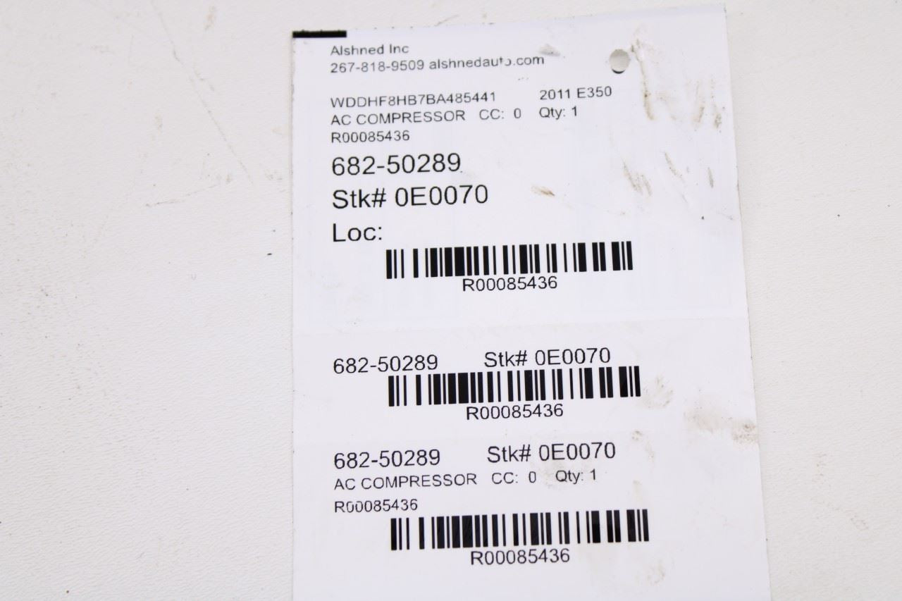 2010-2011 Mercedes-Benz E 350 Luxury 4Matic 3.5L AC Air Conditioner Compressor10