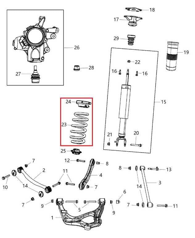 11-22 Jeep Grand Cherokee Limited 4x4 Rear Right and Left Coil Spring 68029667AD - Alshned Auto Parts