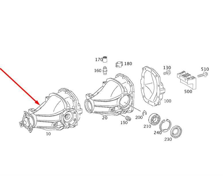 2006-09 Mercedes-Benz CLK 350 3.5L RWD Rear Axle Differential Carrier 2.82 ratio1