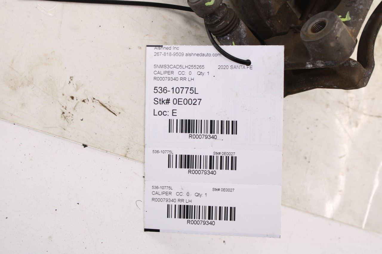 19-20 Hyundai Santa Fe SEL Rear Left Driver Side Brake Disc Caliper 58310-S1A30 - Alshned Auto Parts