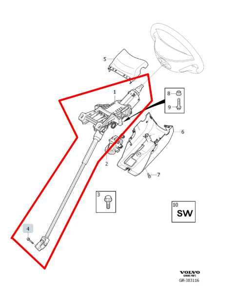 2015-2026 Volvo S60 T5 Premier 2.0L FWD Steering Column Assembly 31387669 OEM - Alshned Auto Parts