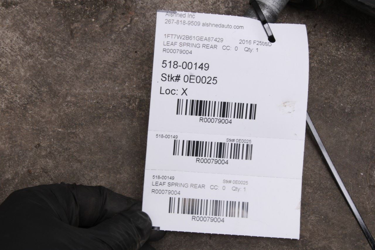 2011-16 Ford F250 Lariat Crew Cab 4WD Rear Suspension Right or Left Leaf Spring - Alshned Auto Parts